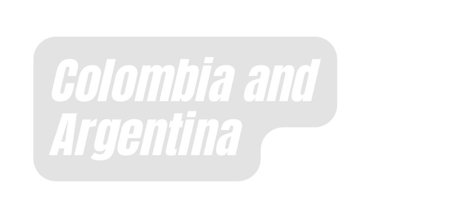 Colombia and Argentina